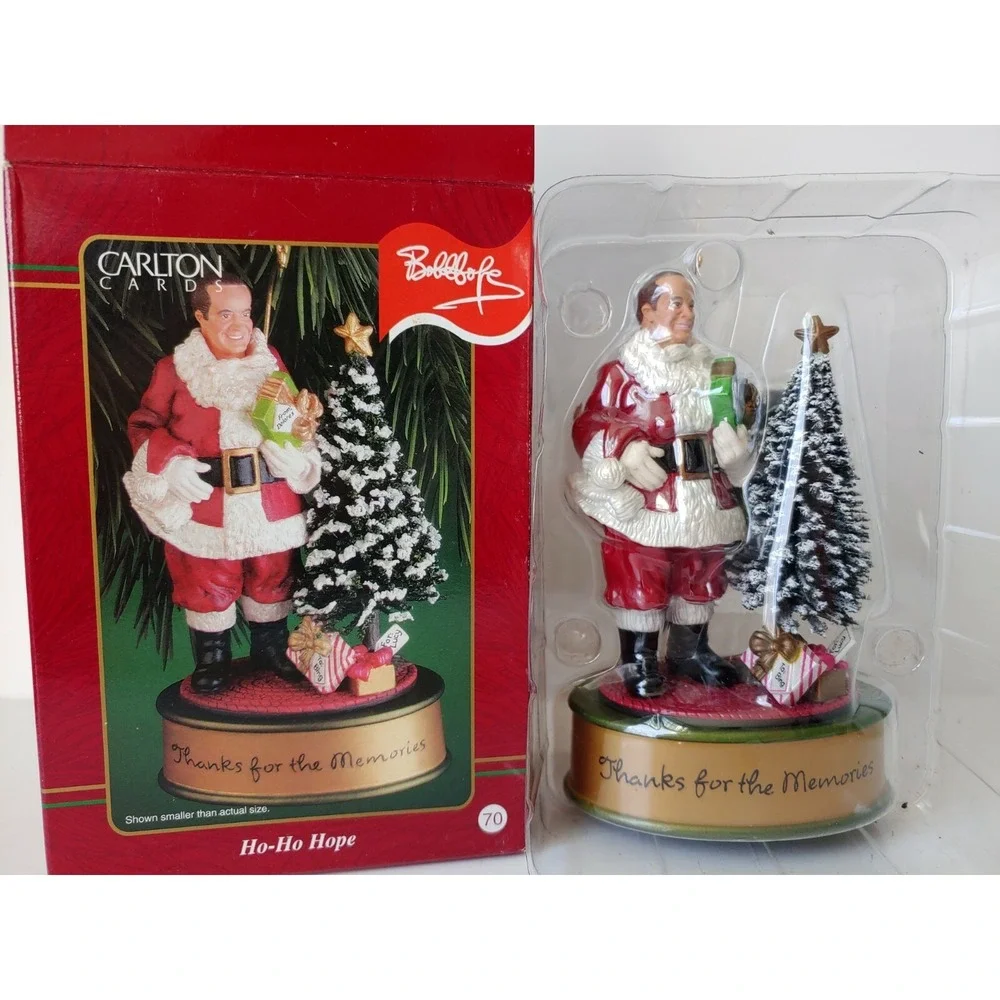 Vintage Carlton Cards Ho Ho Hope ornament‎ Christmas Bob Hope unused